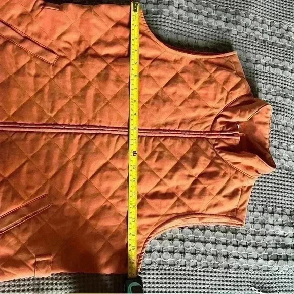 Orvis Orange Quilted Vest - Size Large - Picture 5 of 6